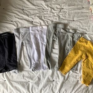 Lot of 3 leggings and 3 tights